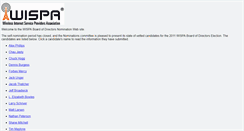 Desktop Screenshot of nominations.wispa.org