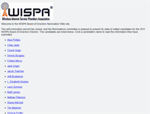 Tablet Screenshot of nominations.wispa.org