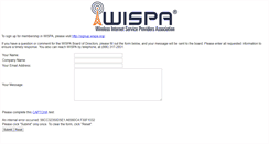 Desktop Screenshot of contact.wispa.org